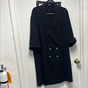 Simply Be Elegant Black Dress with Gold Accents